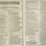 Shakespeare, William. The Two Gentlemen of Verona. In Mr. William Shakespeares comedies, histories, & tragedies: published according to the true originall copies. London: Isaac Jaggard and Edward Blount, 1623.