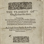 Shakespeare, William. The Tragedy of King Richard the third. London: Valentine Simmes for Andrew Wise, 1597