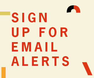 Banner linking to email alert sign up process for Signs and Society