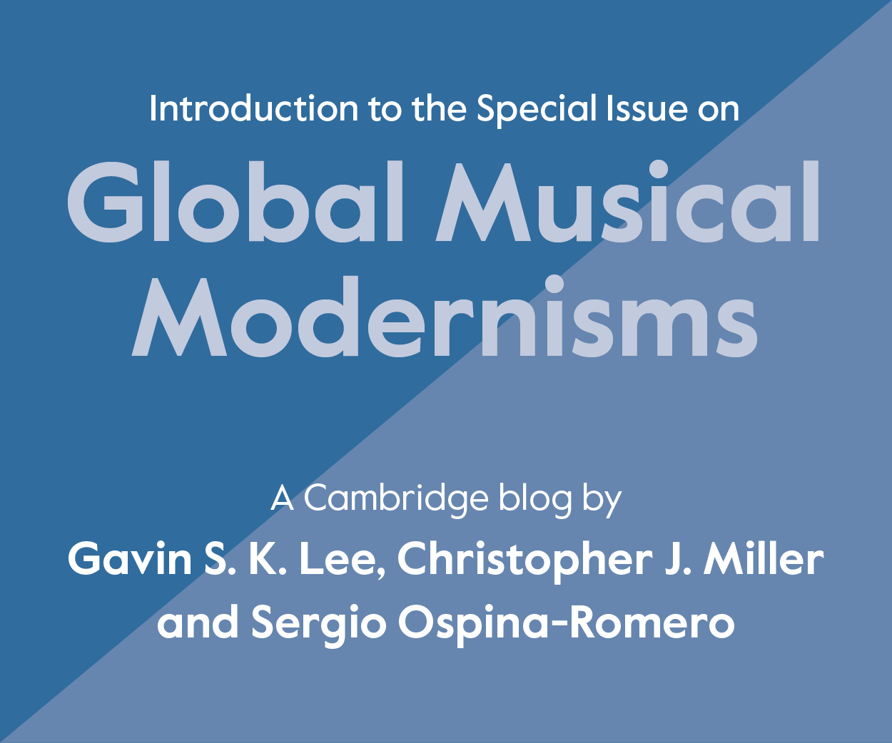 Introduction to the Special Issue on Global Musical Modernisms