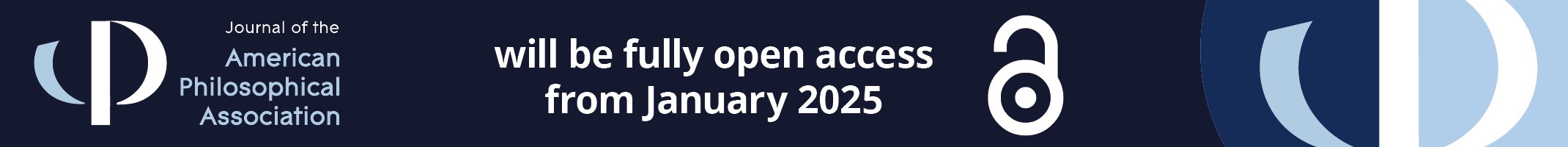 Journal of the Americal Philosophical Association will be fully open access by January 2025