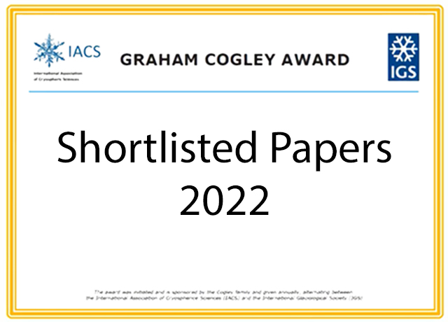 Graham Cogley Award 2022